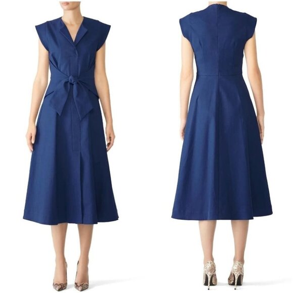 Sea New York Dresses & Skirts - Sea New York Navy Blue A-Line Midi Dress $437
